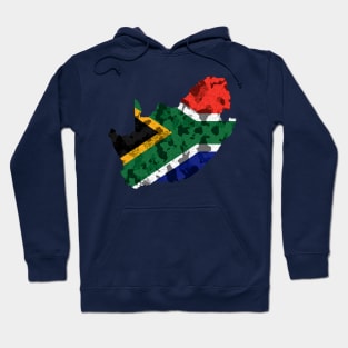 South Africa Pride Flag Map Camo Style Hoodie